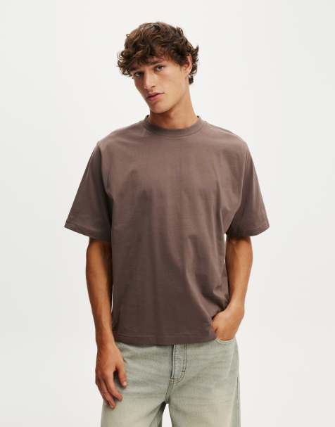 Cotton:On Cropped fit t-shirt in brown - view 1