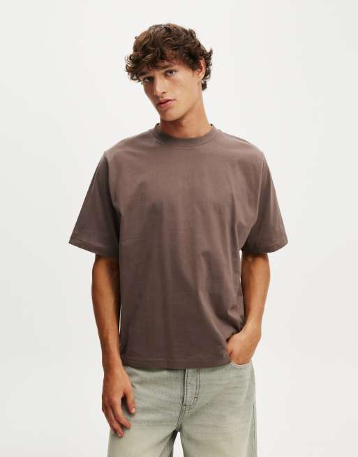 Cotton:On Cropped fit t-shirt in brown