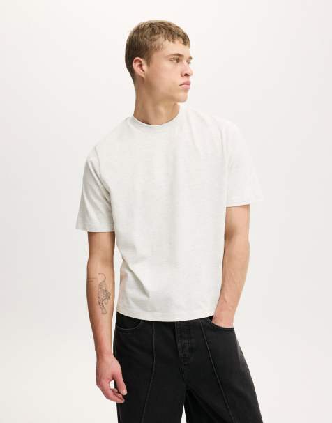 Cotton:On Cropped fit t-shirt in off-white - view 1