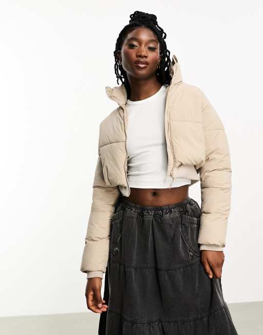 Asos cropped cheap puffer jacket