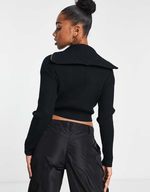 Cropped half 2025 zip jumper