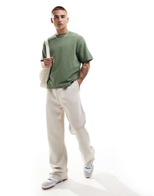 Cotton:On Cropped t-shirt in sage texture