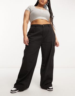 Cotton:On Curve cargo trousers in black