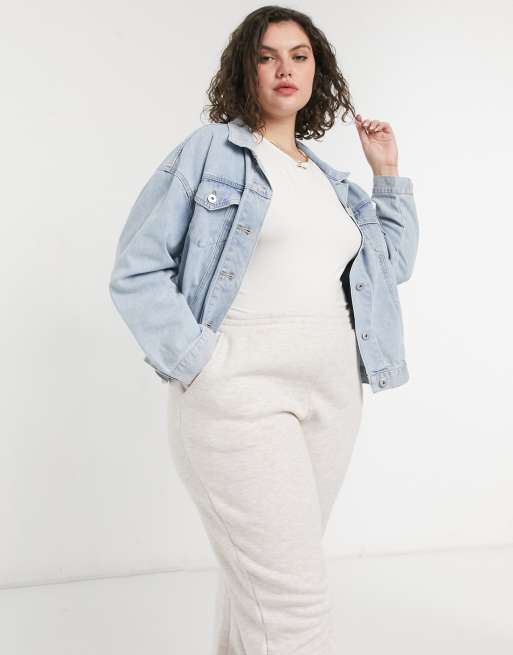 Asos plus hotsell size denim jacket