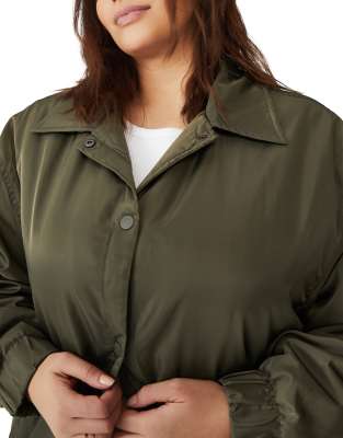 plus size lightweight cotton jacket