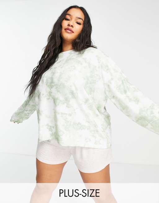 Plus size outlet tie dye sweatshirts