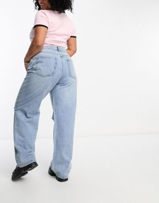 Cotton On Curve straight jeans in blue