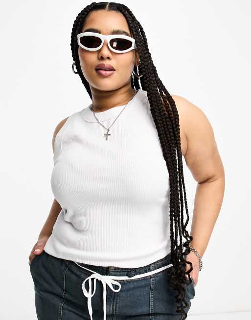 Cotton:On Curve – Tanktop in Weiß