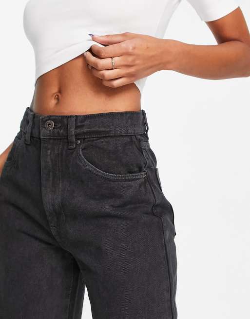 Cotton:On – Czarne luźne jeansy z prostymi nogawkami , 2 z 4