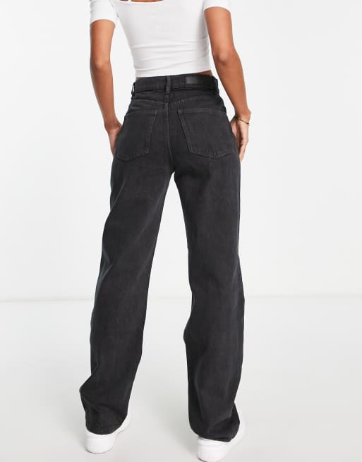 Cotton:On – Czarne luźne jeansy z prostymi nogawkami , 4 z 4
