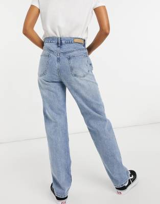 high rise wide cropped jeans uniqlo