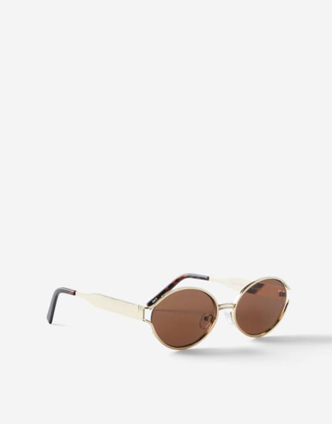 Cotton:On Daisy metal sunglasses in gold - view 1