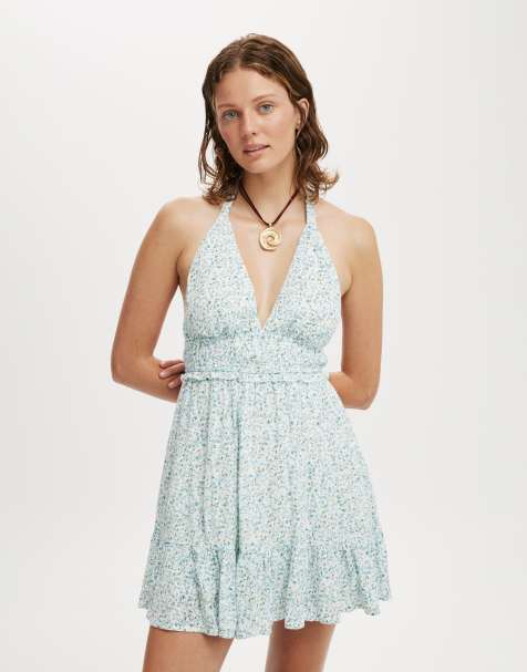 Cotton:On Danielle halter sundress in multi - view 1