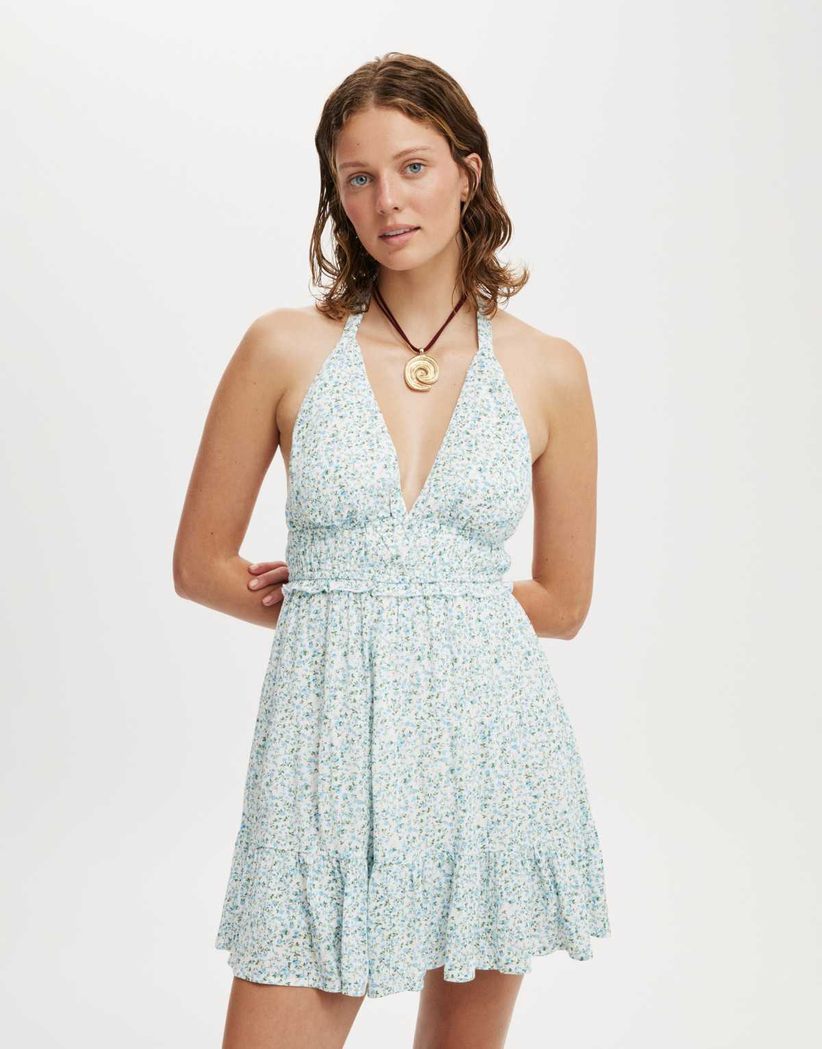 Cotton:On Danielle halter sundress in multi