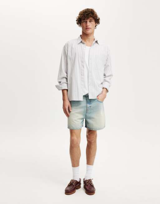 Cotton:On Denim short short in halen blue