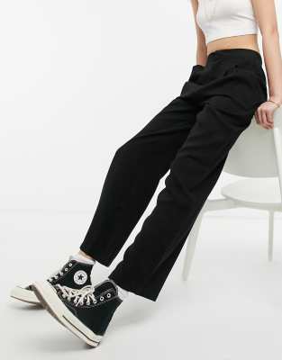 Cotton:On drapey wide leg pant in black 