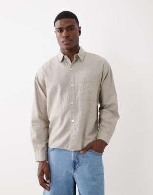 Cotton On Cottonon Eli Long Sleeve Shirt In Neutral