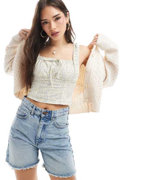 Cotton:On Ella corset top in multi - view 1