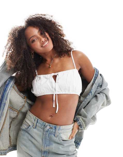 Cotton:On Emily micro top in white - view 1