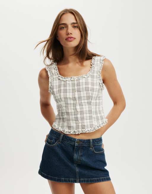 Cotton:On Emily ruffle top in multi