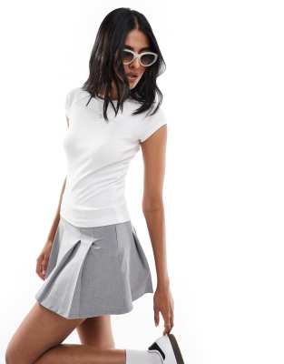 Active Knit Raglan Top in White
