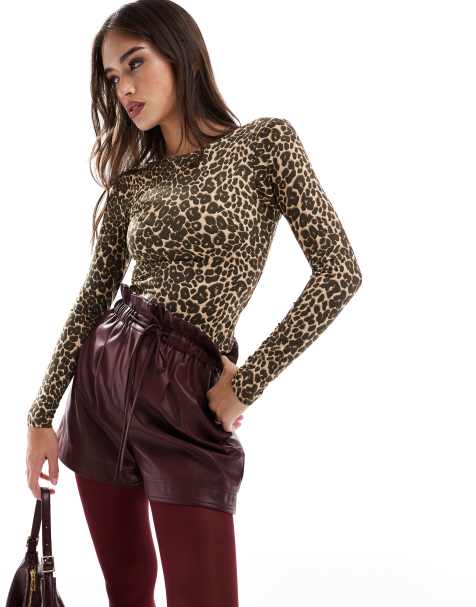 Cotton:On Ever smooth backless long sleeve top in multi - view 1