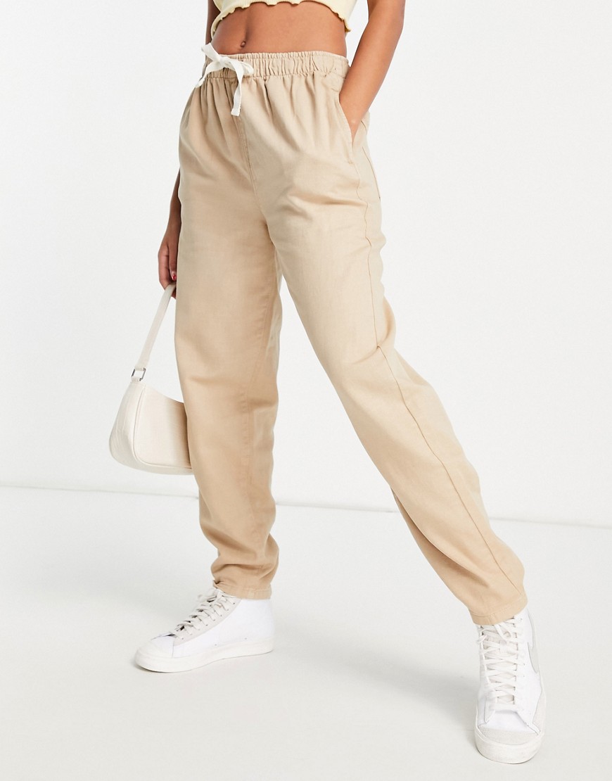 Cotton: On everyday pants in taupe-Neutral