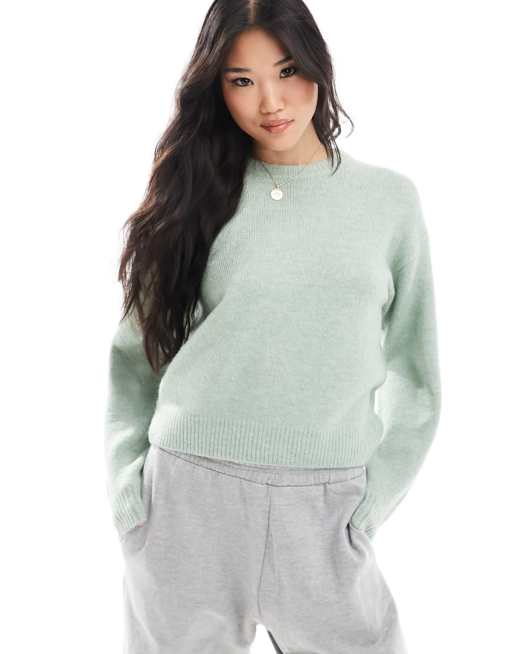 Cotton:On Everything Crew Neck Pullover jumper in sage green
