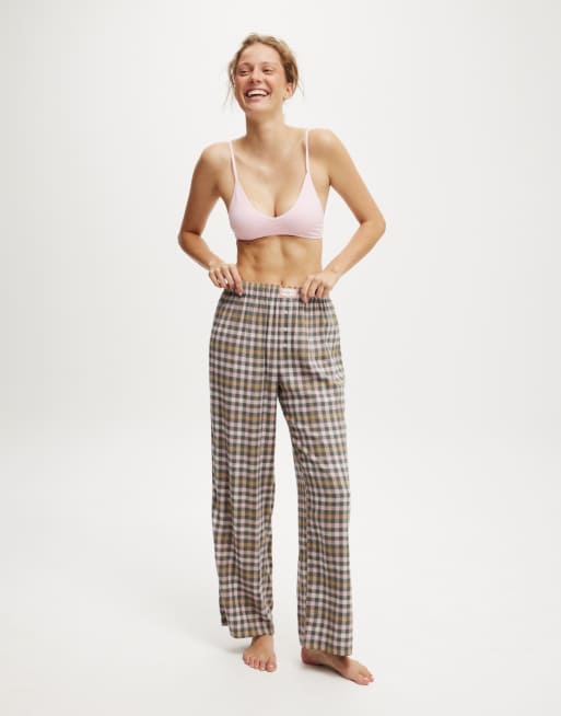 Cotton:On Flannel wide leg pant in pippa check