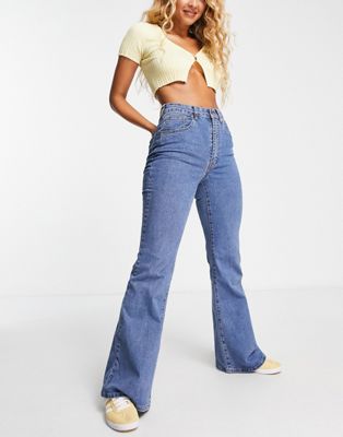 Cotton:On flare jean in mid wash