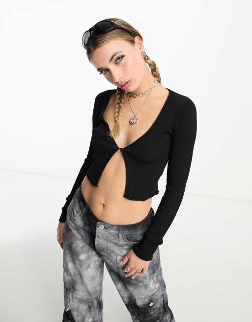Cotton:On - Gilet ouvert sur le devant - Noir