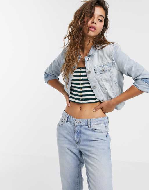 Cotton:On Girlfriend denim jacket in bright bleech