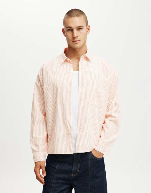 Cotton:On Hampton long sleeve shirt in orange