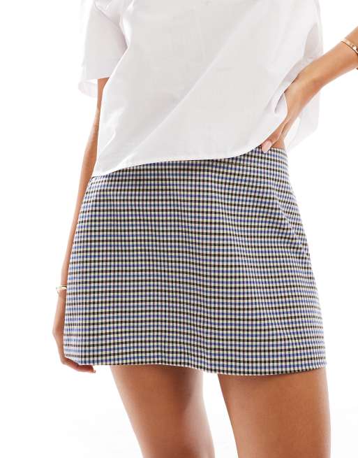 Plaid skirt cotton on hotsell