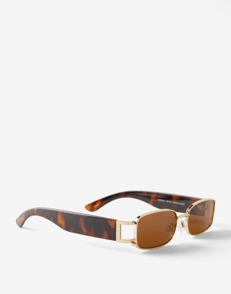 Cotton:On Harriet metal sunglasses in brown - view 1
