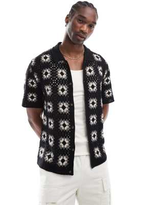 Cotton:On Havana short sleeve shirt in black