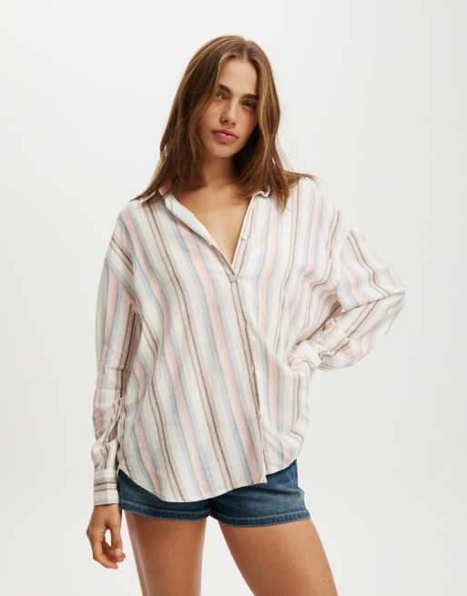 Cotton:On Haven long sleeve shirt in multi