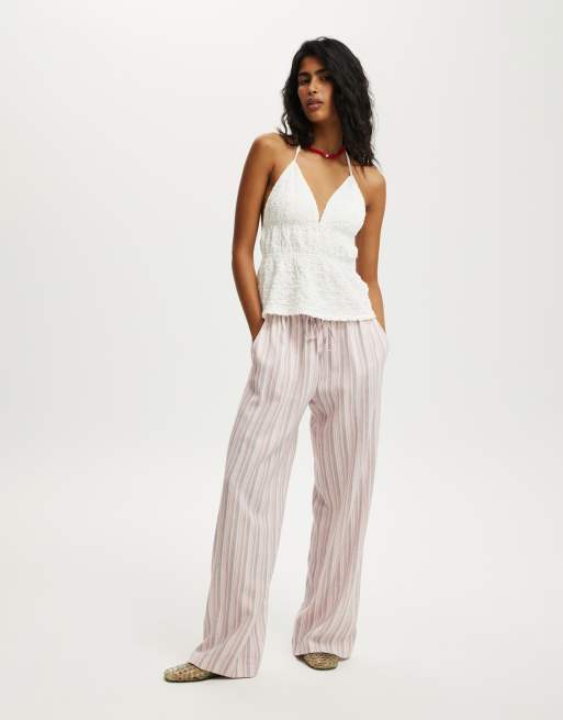 Cotton:On Haven wide leg pant in pink