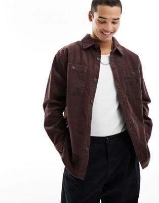 Cotton:On Heavy overshirt in brown - ASOS Price Checker