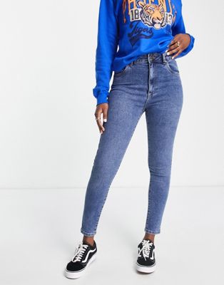 Cotton:On high rise cropped skinny jeans in blue