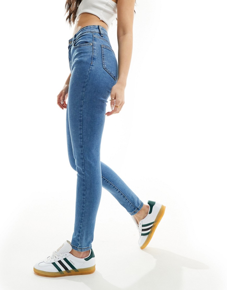 Cotton:On High rise skinny jean in mid blue