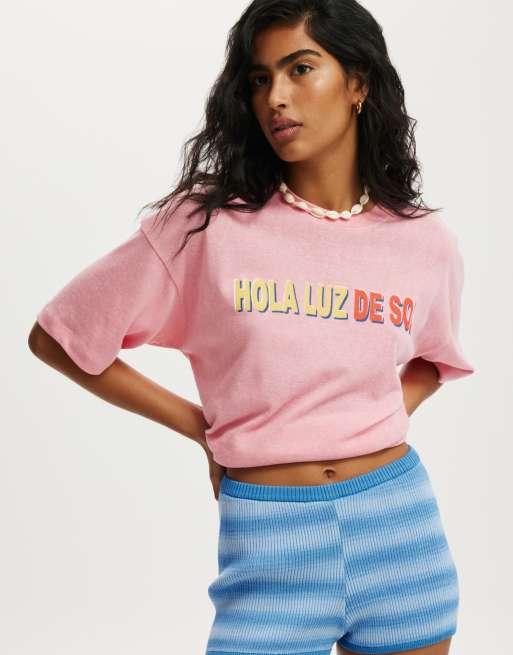 Cotton:On Hot tropics short in blue