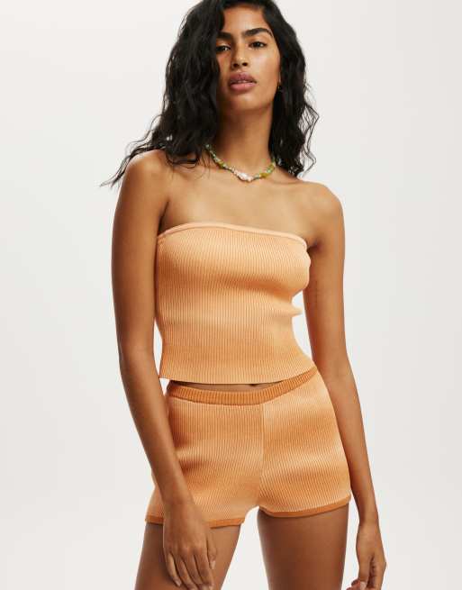 Cotton:On Hot tropics short in orange