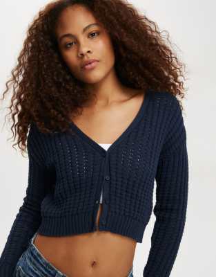 Cotton:On It's a match cardigan in winter night-Blue