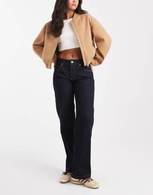 Cotton On - Jean droit taille basse - Bleu