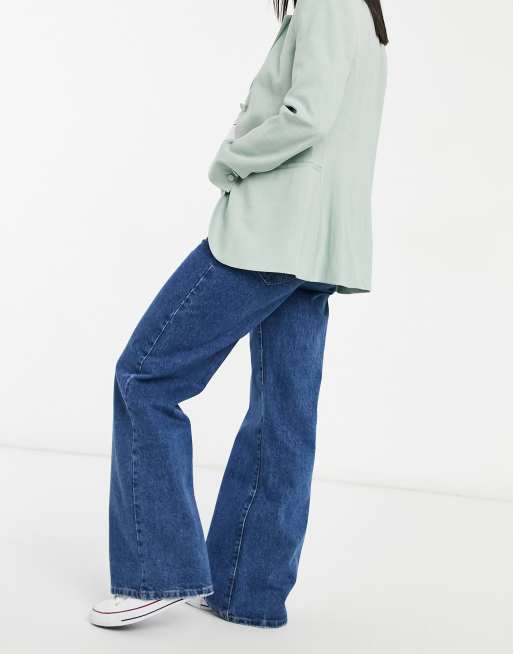 Cotton:On – Jeans mit weitem Bein in verwaschenem Mittelblau, 2 von 4