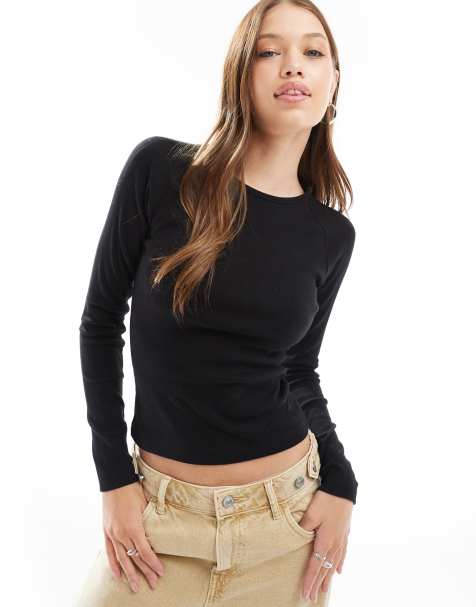 Cotton:On Kelsey raglan long sleeve in black - view 1
