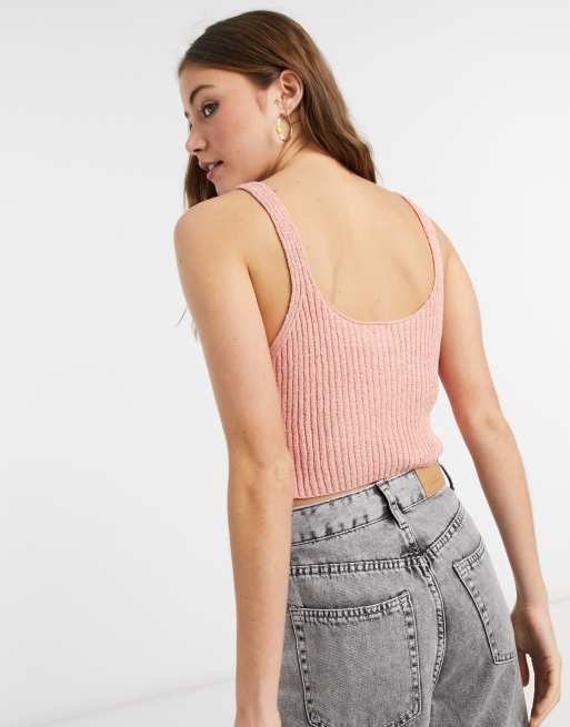 Knit cami sales