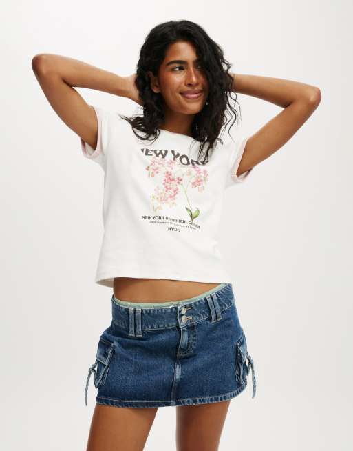 Cotton:On Lcn baby graphic tee in white