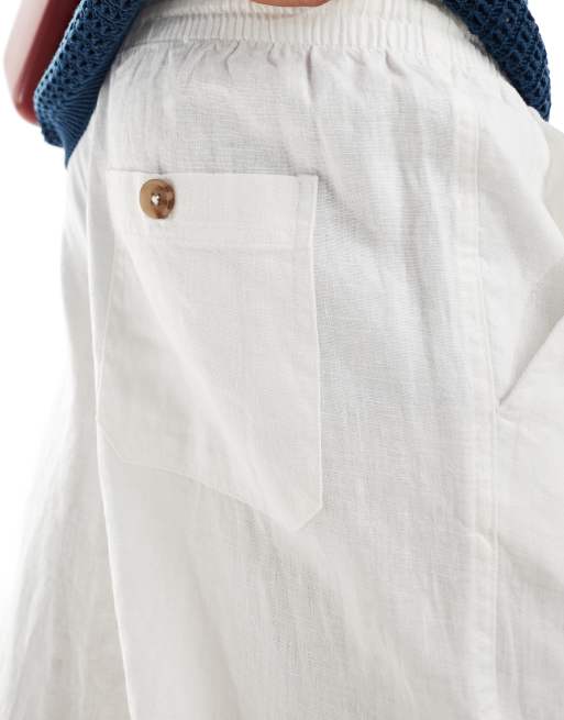 Cotton:On Linen pant in white, 4 of 5